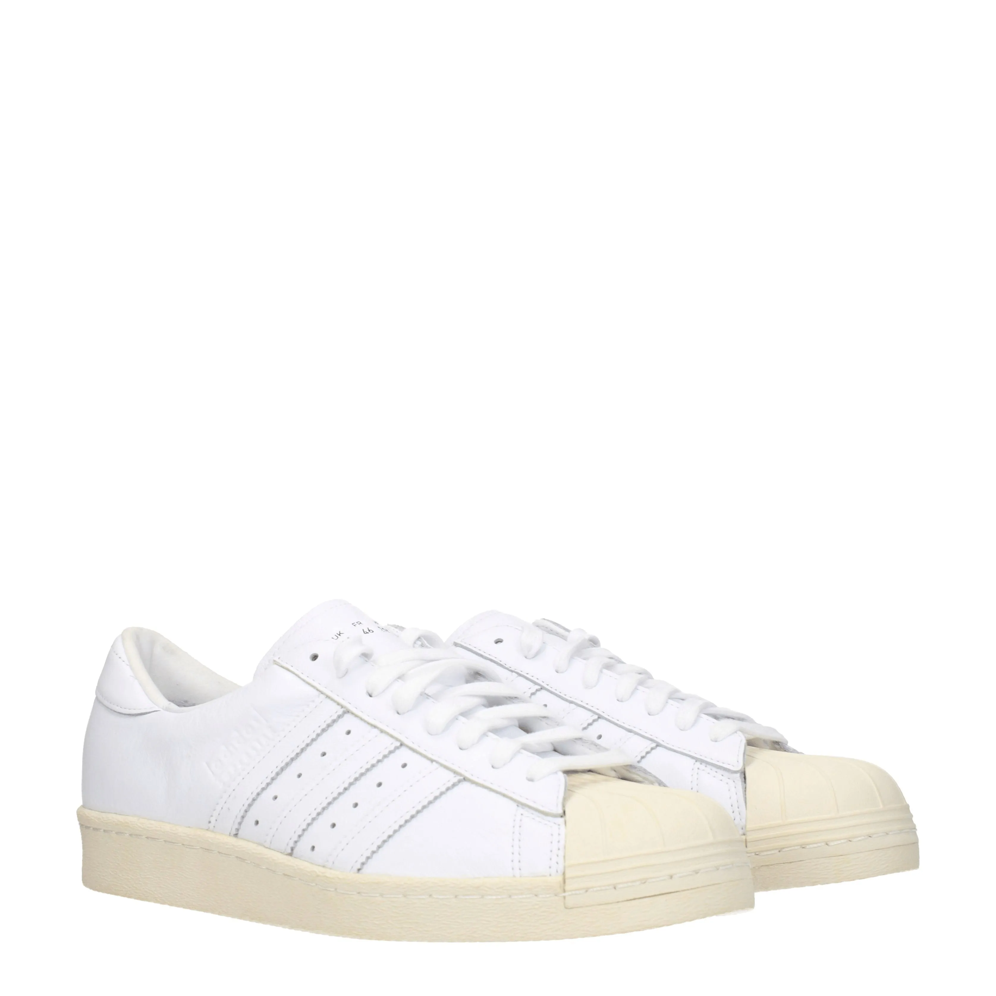 Adidas baskets superstar hommes en cuir blanc