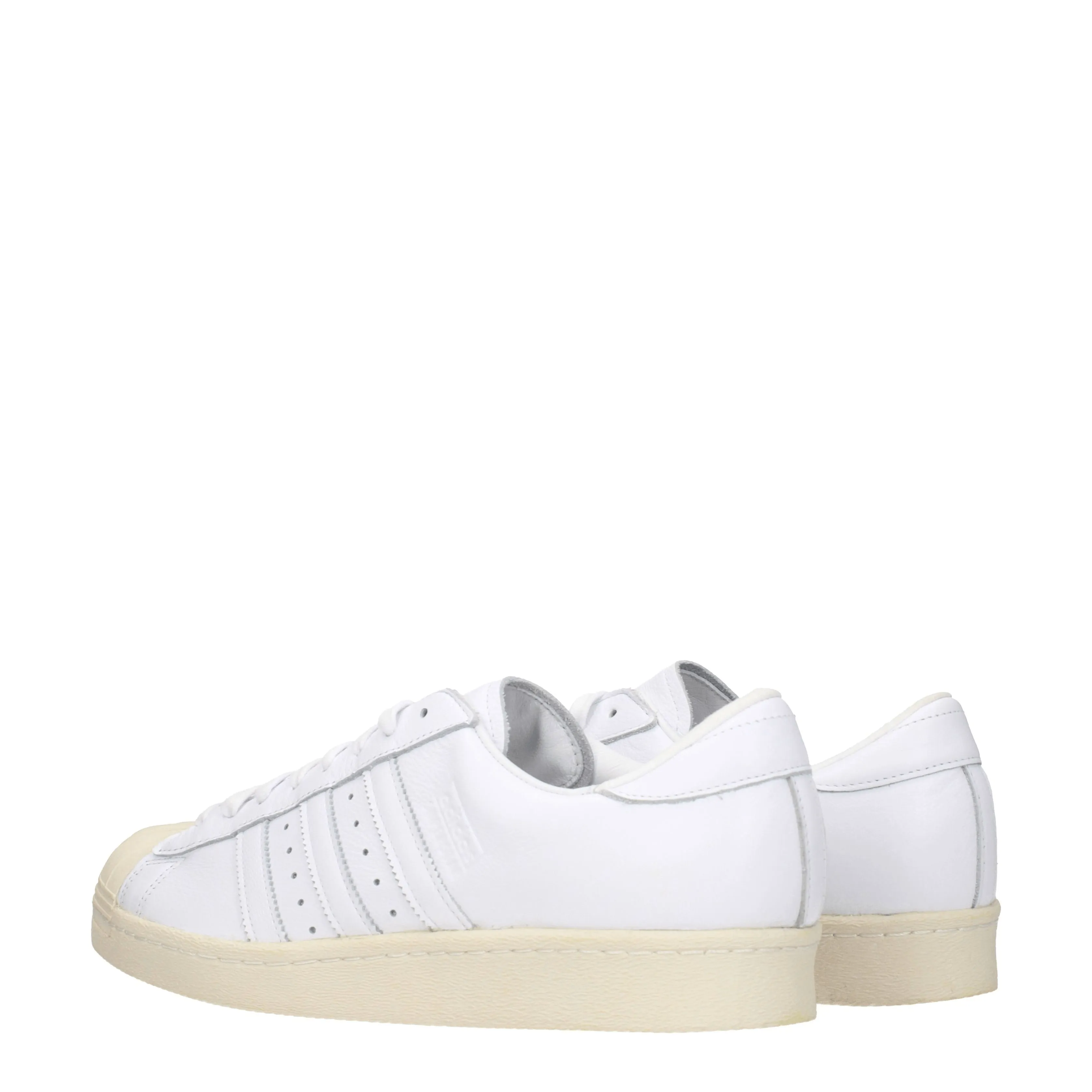 Adidas baskets superstar hommes en cuir blanc