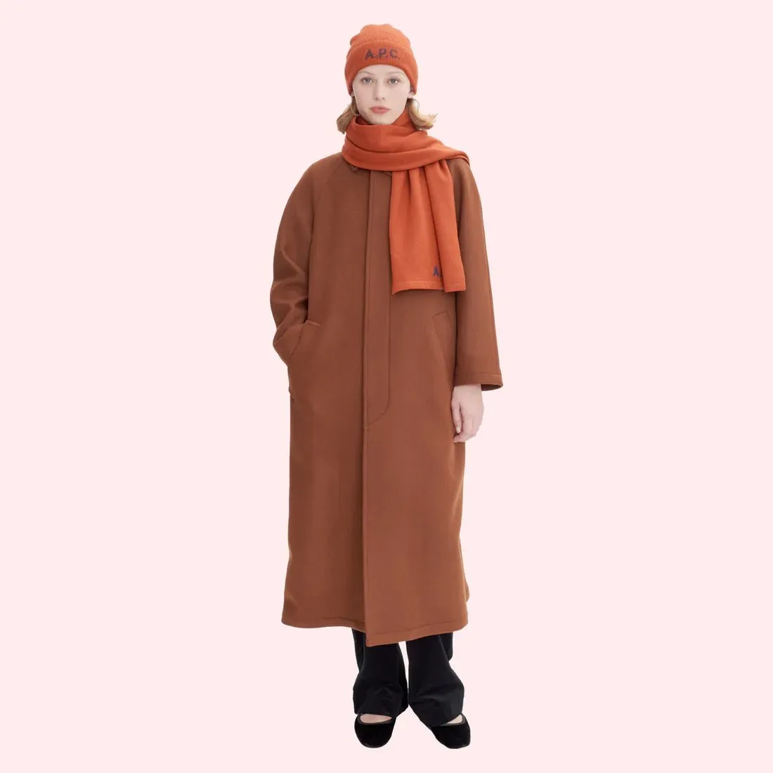 A.P.C - Manteau Gaia - Cognac