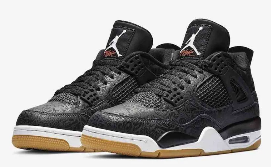 Baskets air Jordan 4 Retro-Laser Black Gum