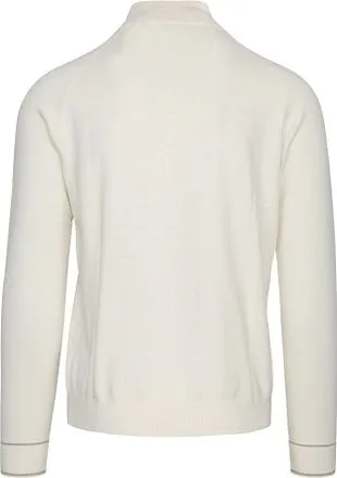 Blue Industry Pull Half Zip Ecru KBIW23-M13-off white comman