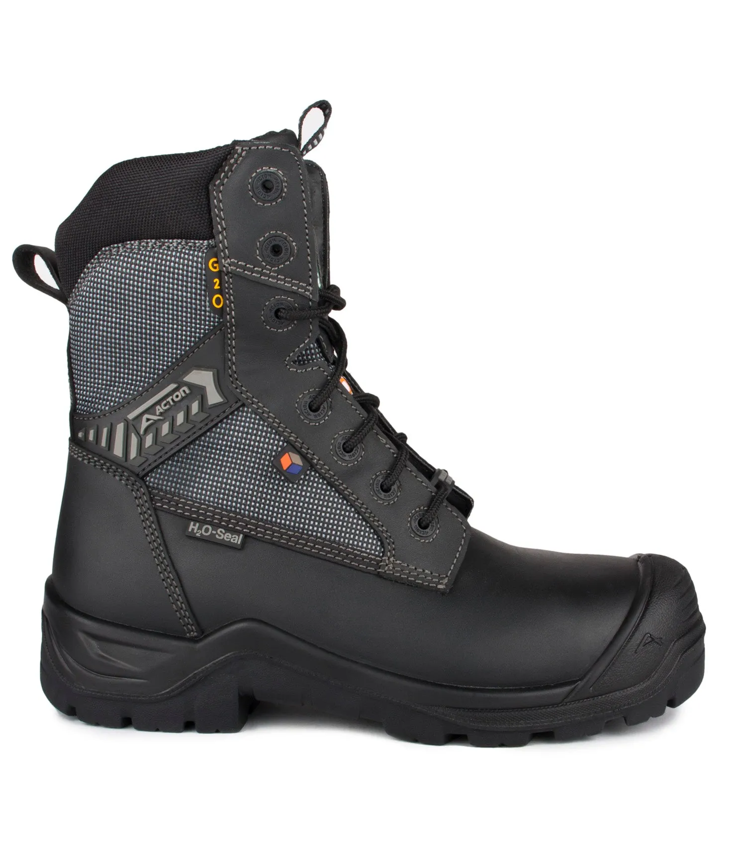 Bottes de travail 8 G2O Large en cuir, unisexe - Acton