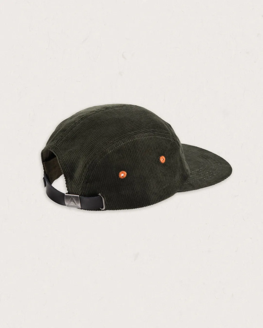 Casquette 5 panneaux en cordon recyclé Fixie - Khaki