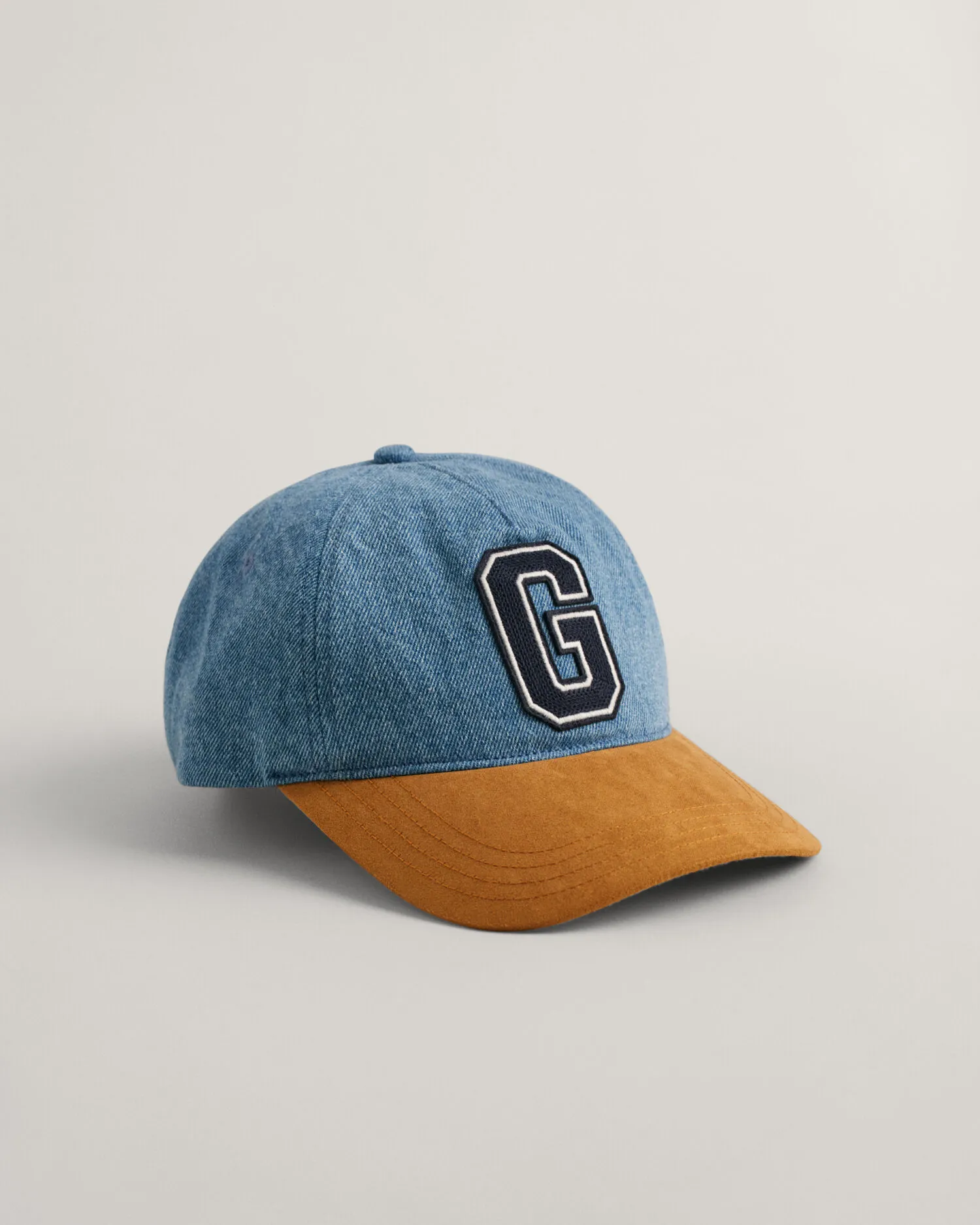 Casquette en denim avec écusson G