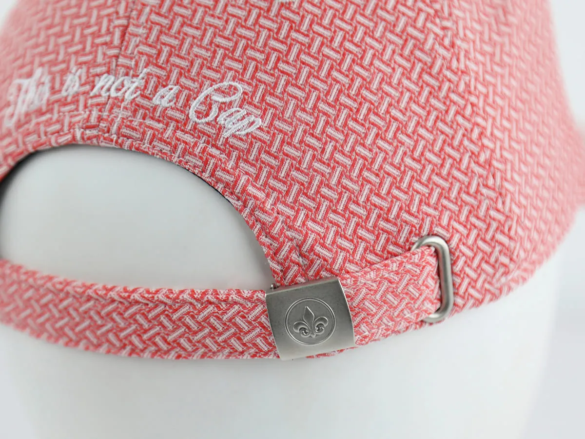 Casquette  Héritage  Motif Tissé Rouge