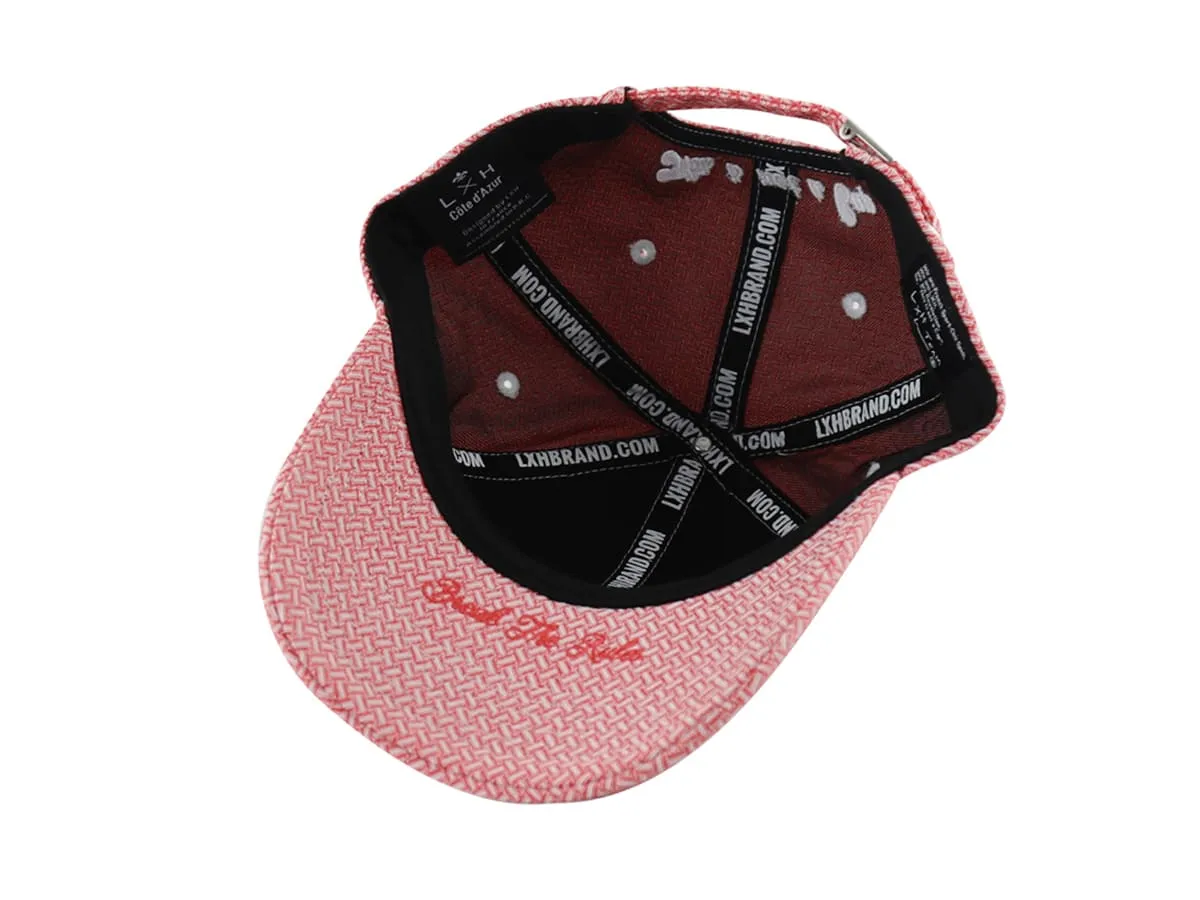 Casquette  Héritage  Motif Tissé Rouge