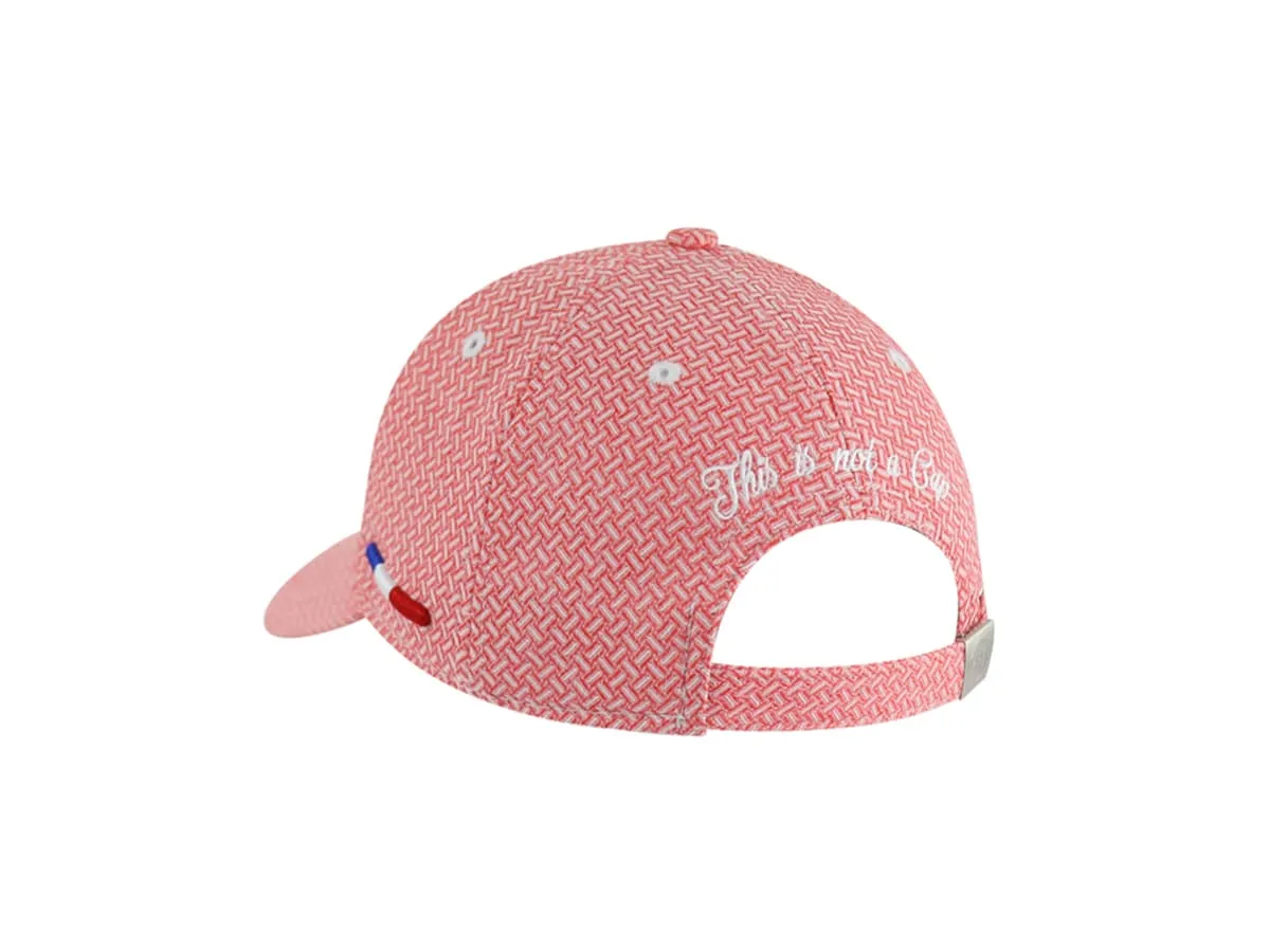 Casquette  Héritage  Motif Tissé Rouge