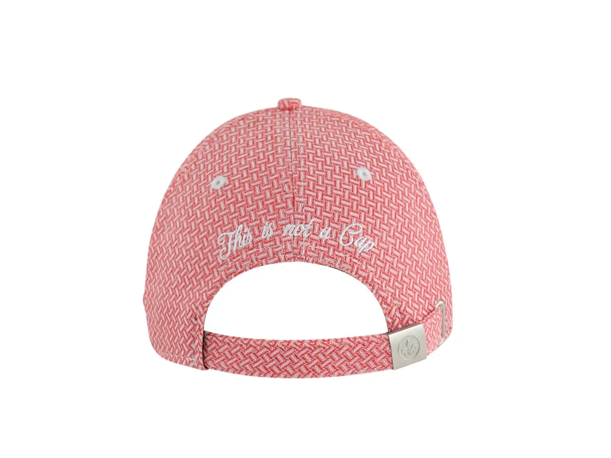 Casquette  Héritage  Motif Tissé Rouge