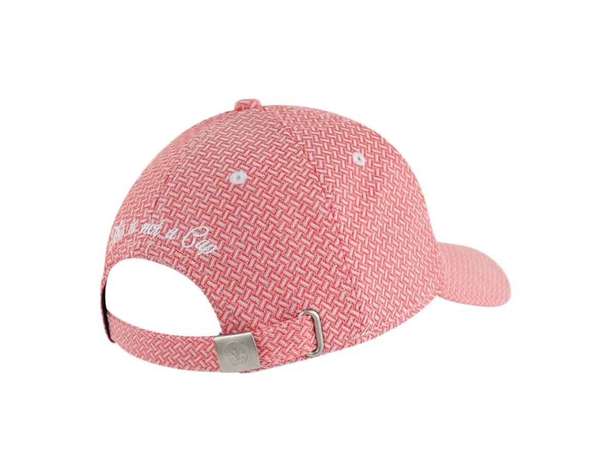 Casquette  Héritage  Motif Tissé Rouge