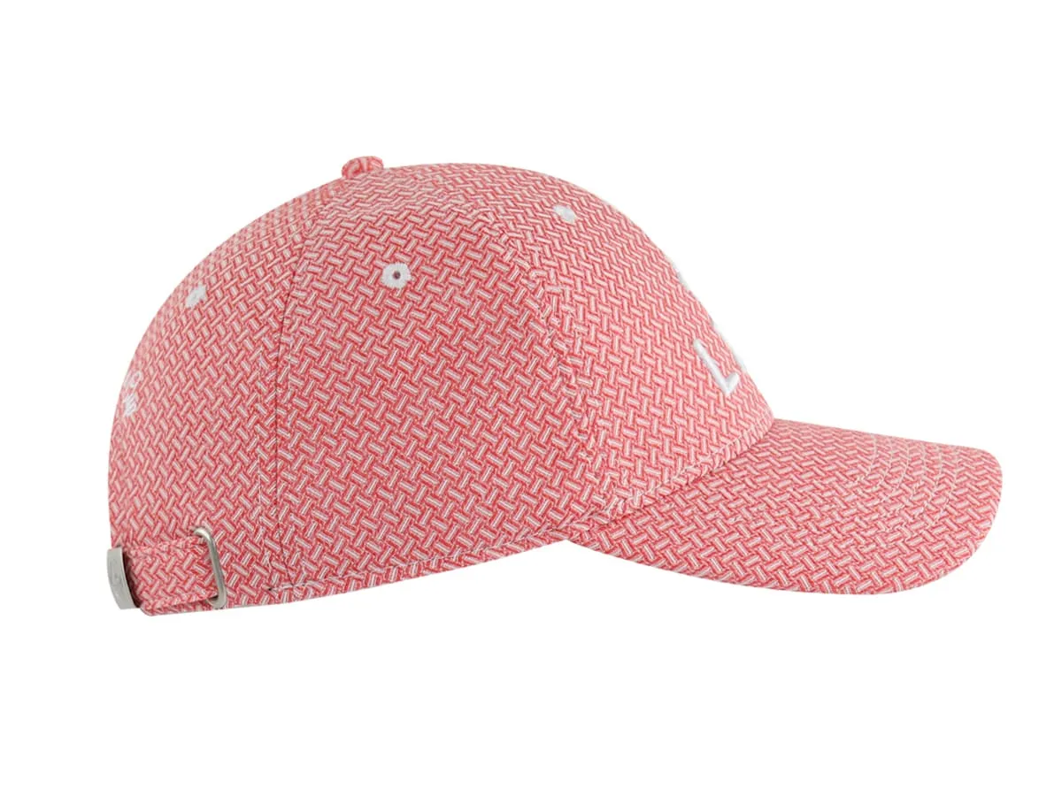 Casquette  Héritage  Motif Tissé Rouge