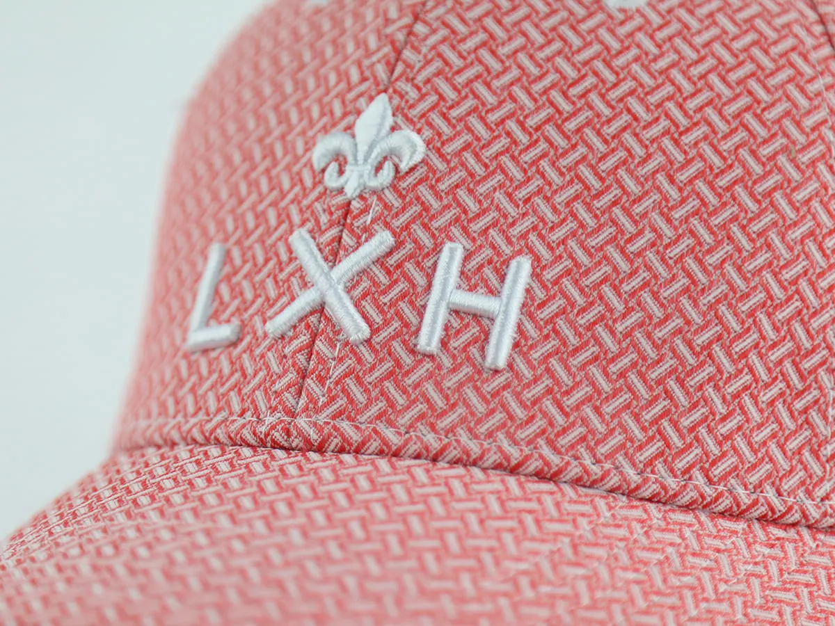 Casquette  Héritage  Motif Tissé Rouge