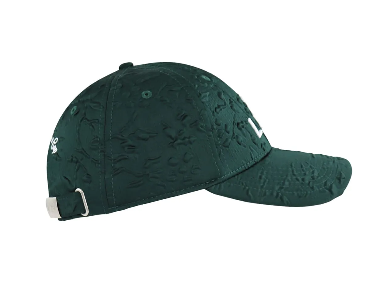 Casquette  Héritage  Satiné Soufflé Vert Forêt