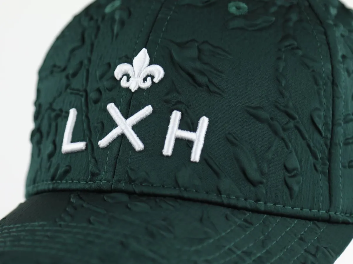 Casquette  Héritage  Satiné Soufflé Vert Forêt