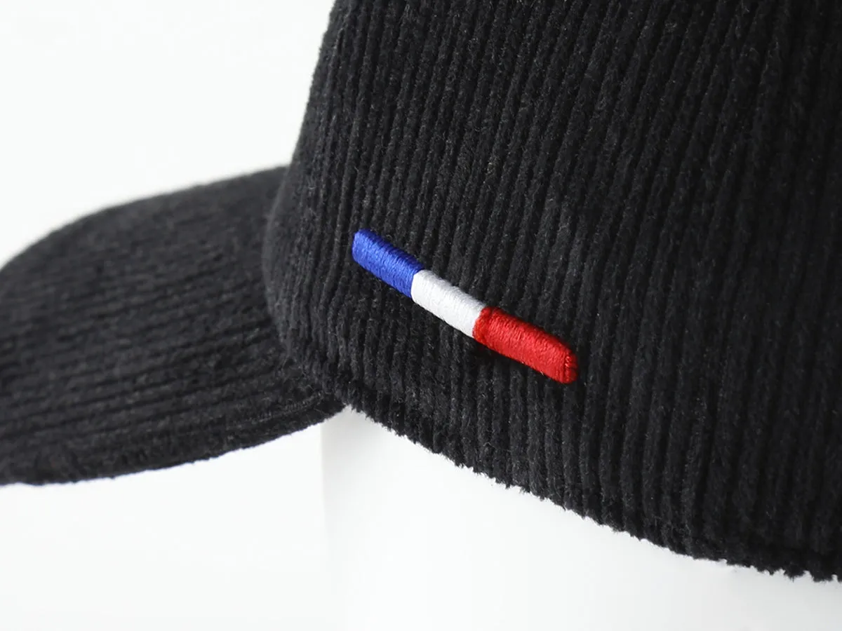 Casquette  Héritage  Velours Ctelé Full Noir