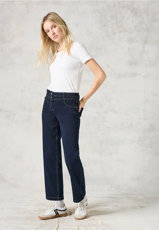 CECIL Jeans rinsed à jambes larges  - Style NEELE