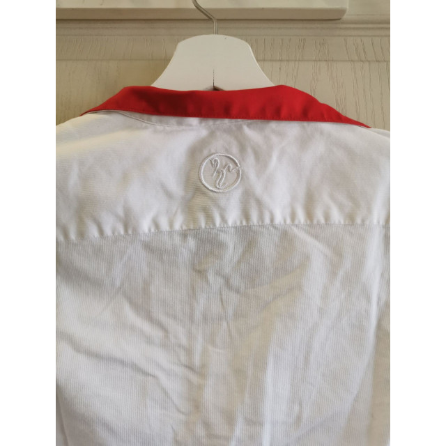 Chemise de concours Excel Horse blanche et rouge