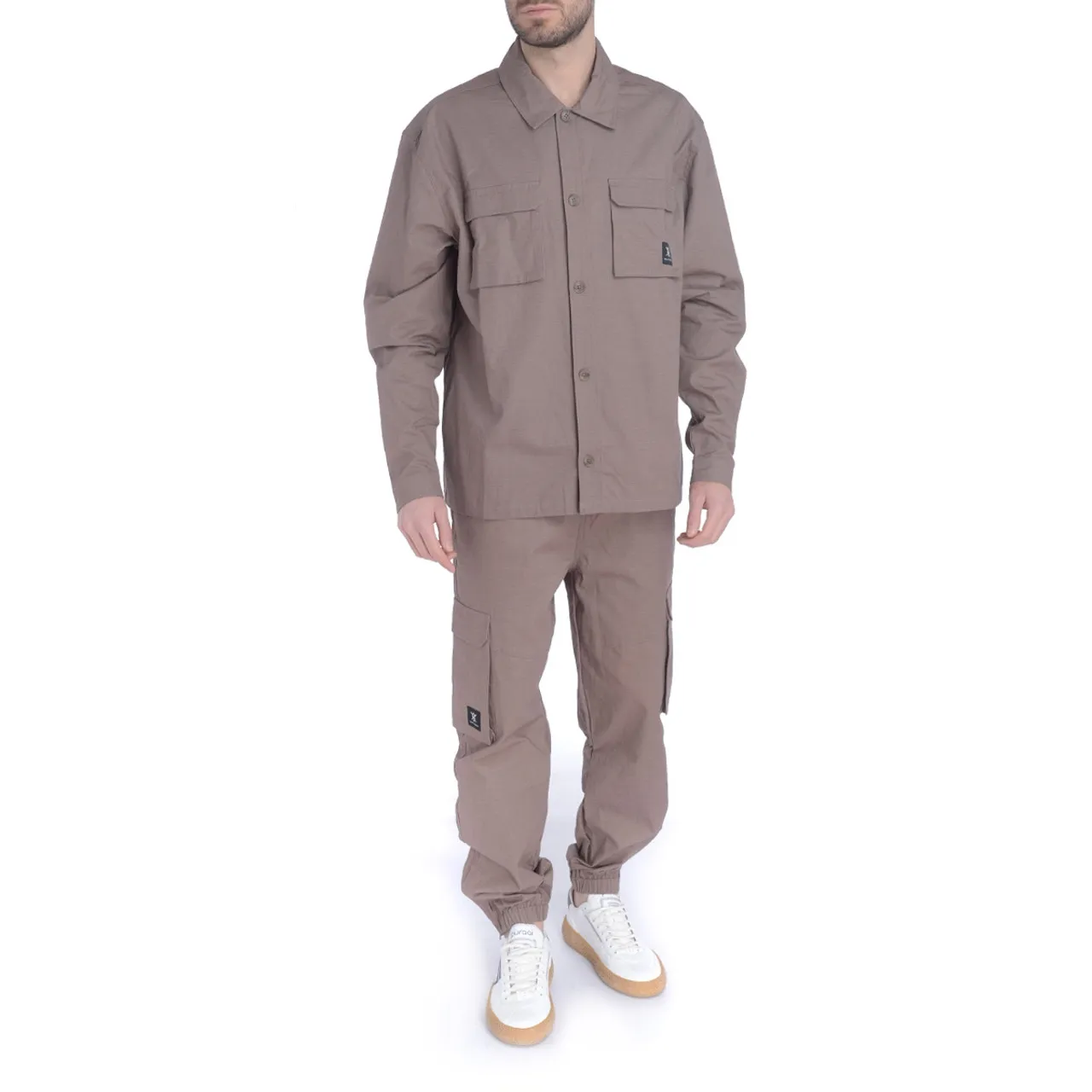 Daily Paper Pantalon cargo taupe