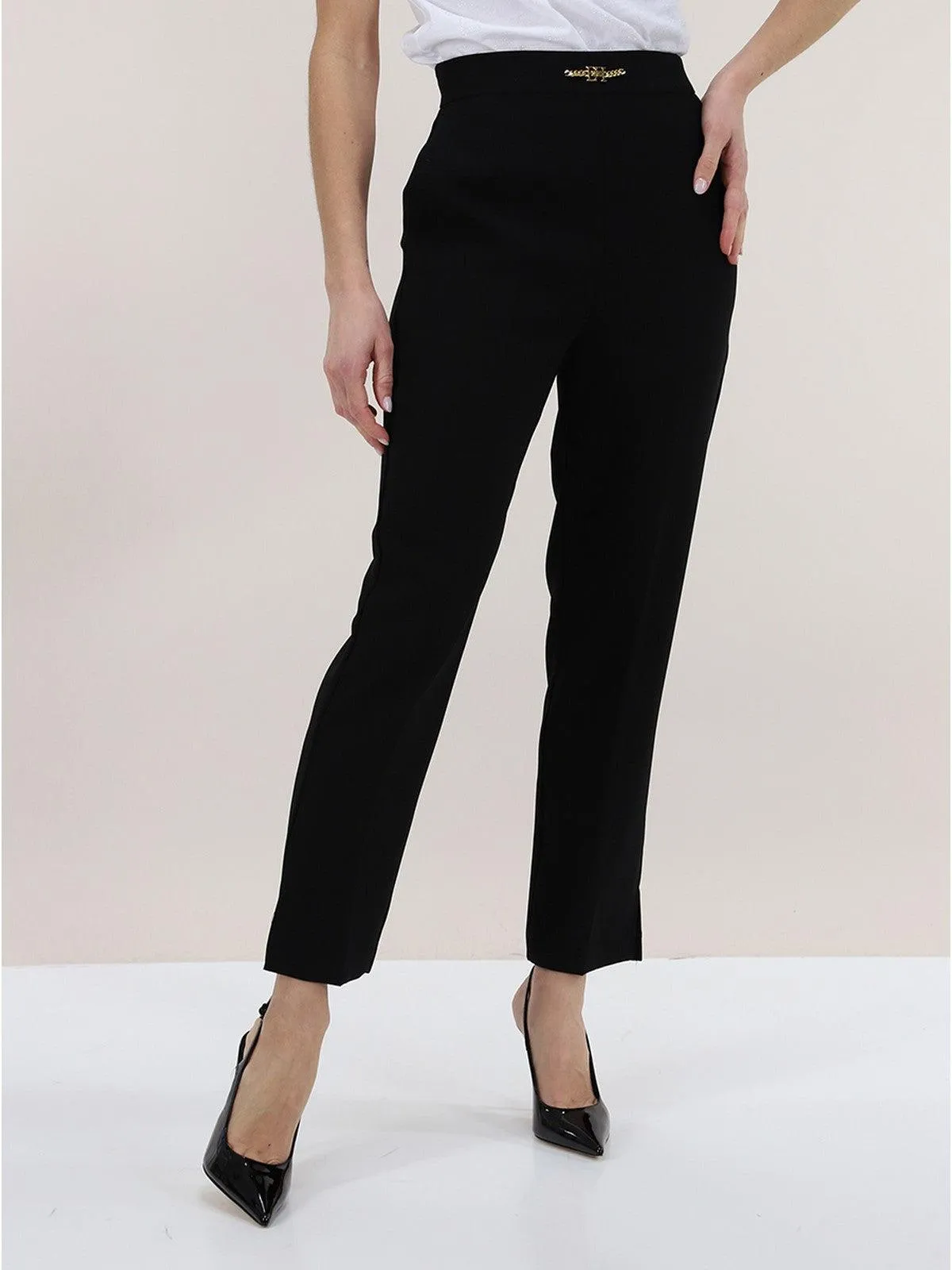 ELISABETTA FRANCHI Pantalon Femme PA02341E2 110 Noir