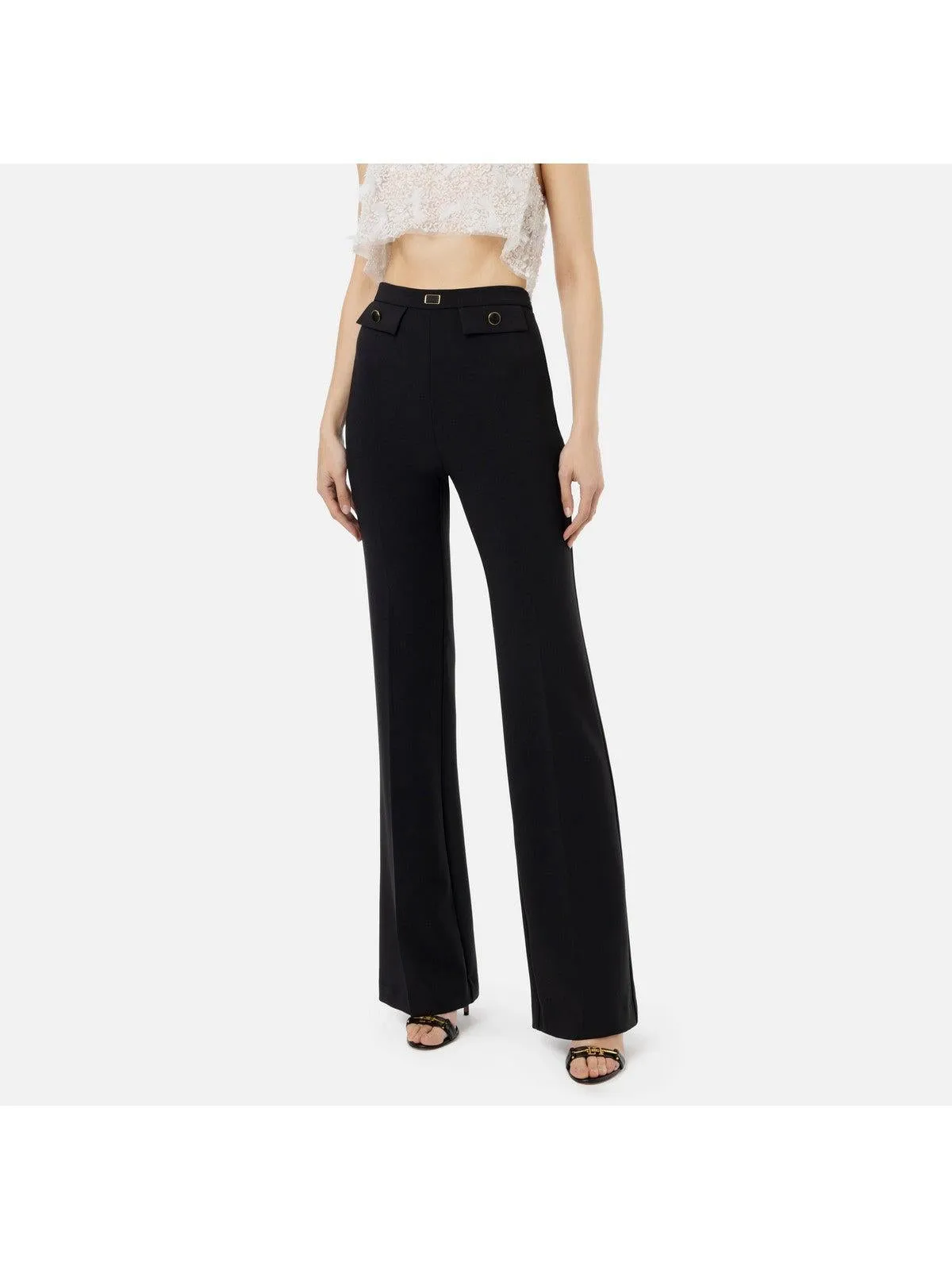 ELISABETTA FRANCHI Pantalon Femme PA02941E2 110 Noir