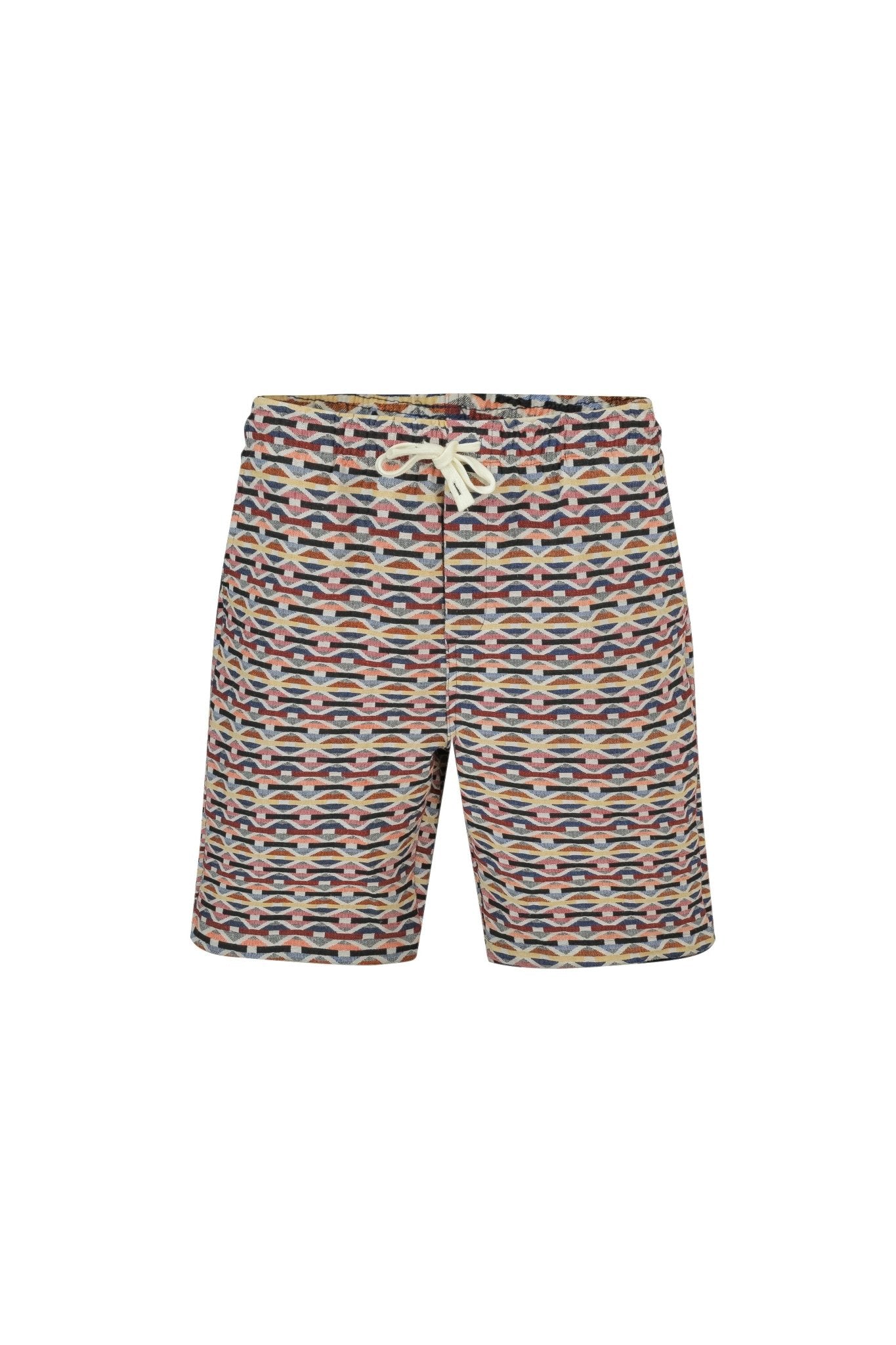 Ensemble short et chemise a motifs géométriques