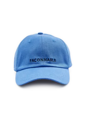 FACONNABLE  Casquette à logo en coton  - Bleu