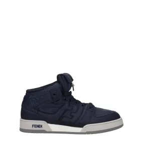 Fendi baskets hommes tissu bleu