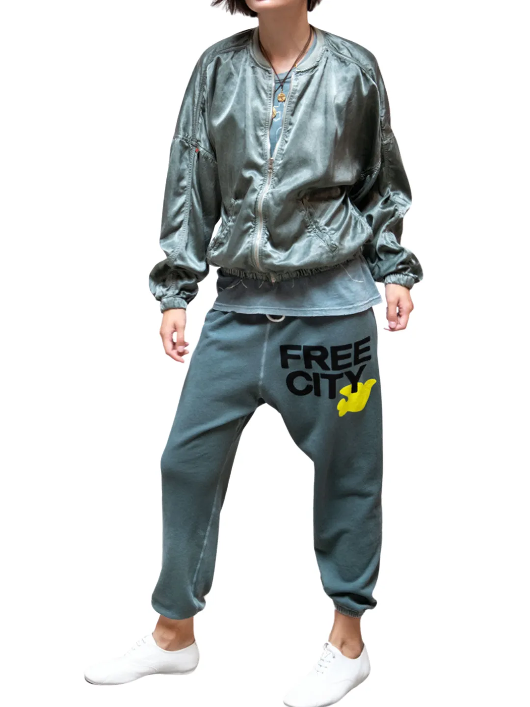 FREECITY OG SUPERVINTAGE SWEAT PANTALON surplus/jaune  