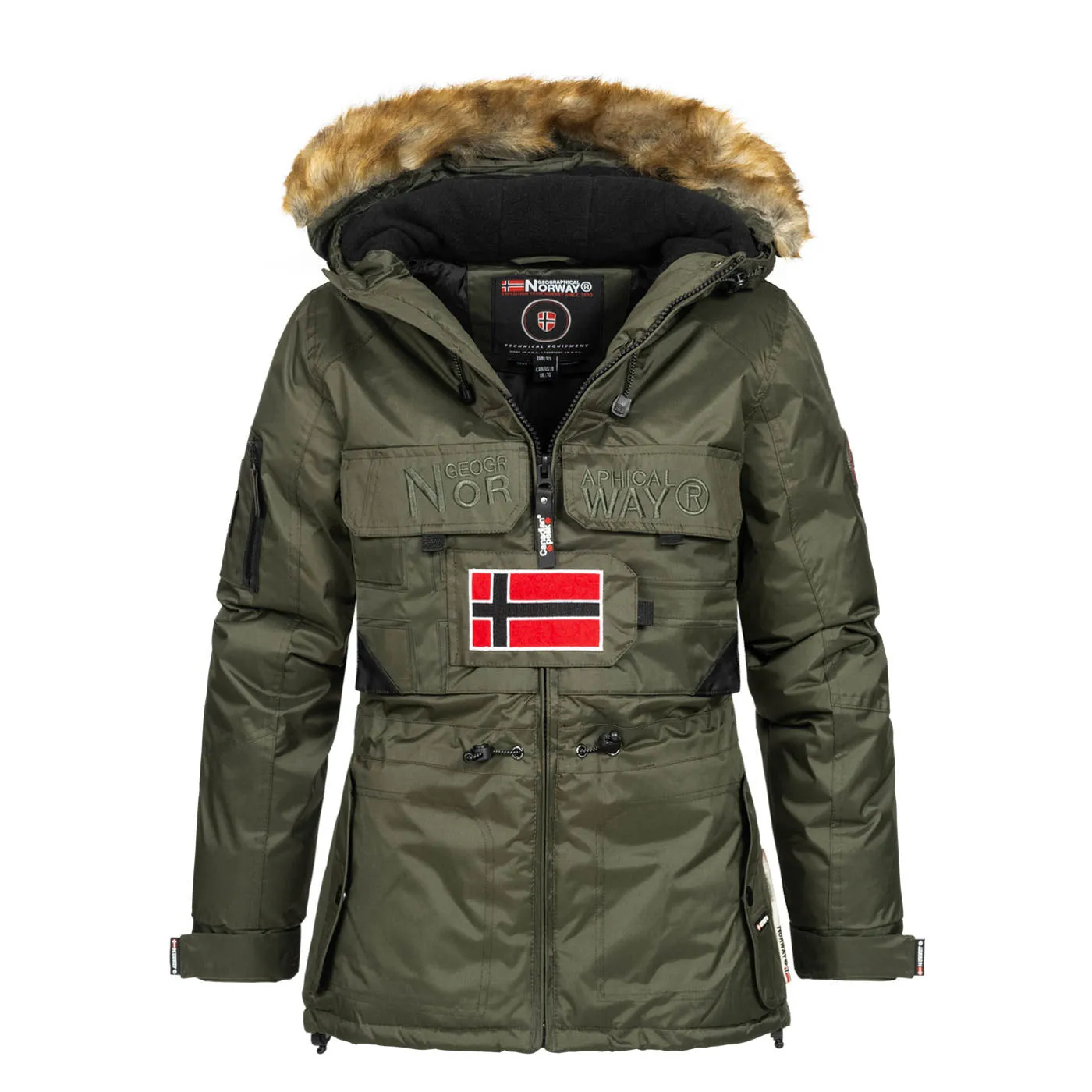 Geographical Norway Bellaciao Femme - Parka Kaki