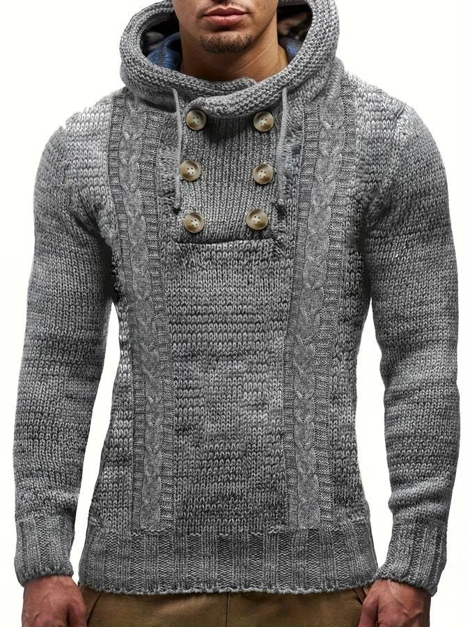 Homme - Pull en Maille - Confortable et Chaud - Pull en Maille Idéal p