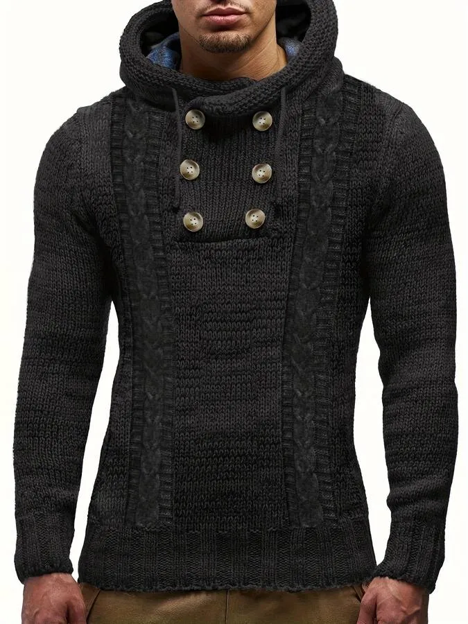 Homme - Pull en Maille - Confortable et Chaud - Pull en Maille Idéal p