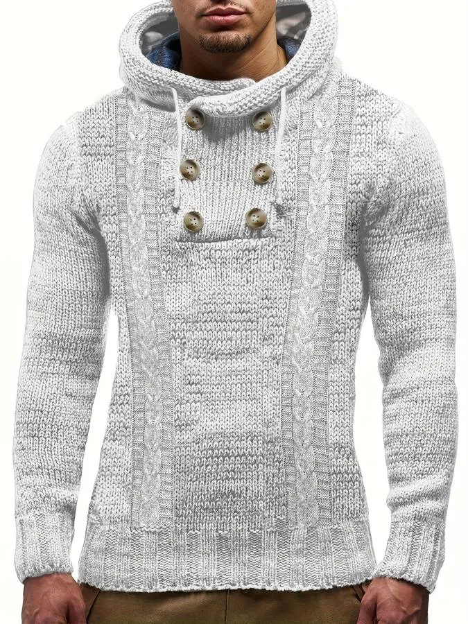 Homme - Pull en Maille - Confortable et Chaud - Pull en Maille Idéal p