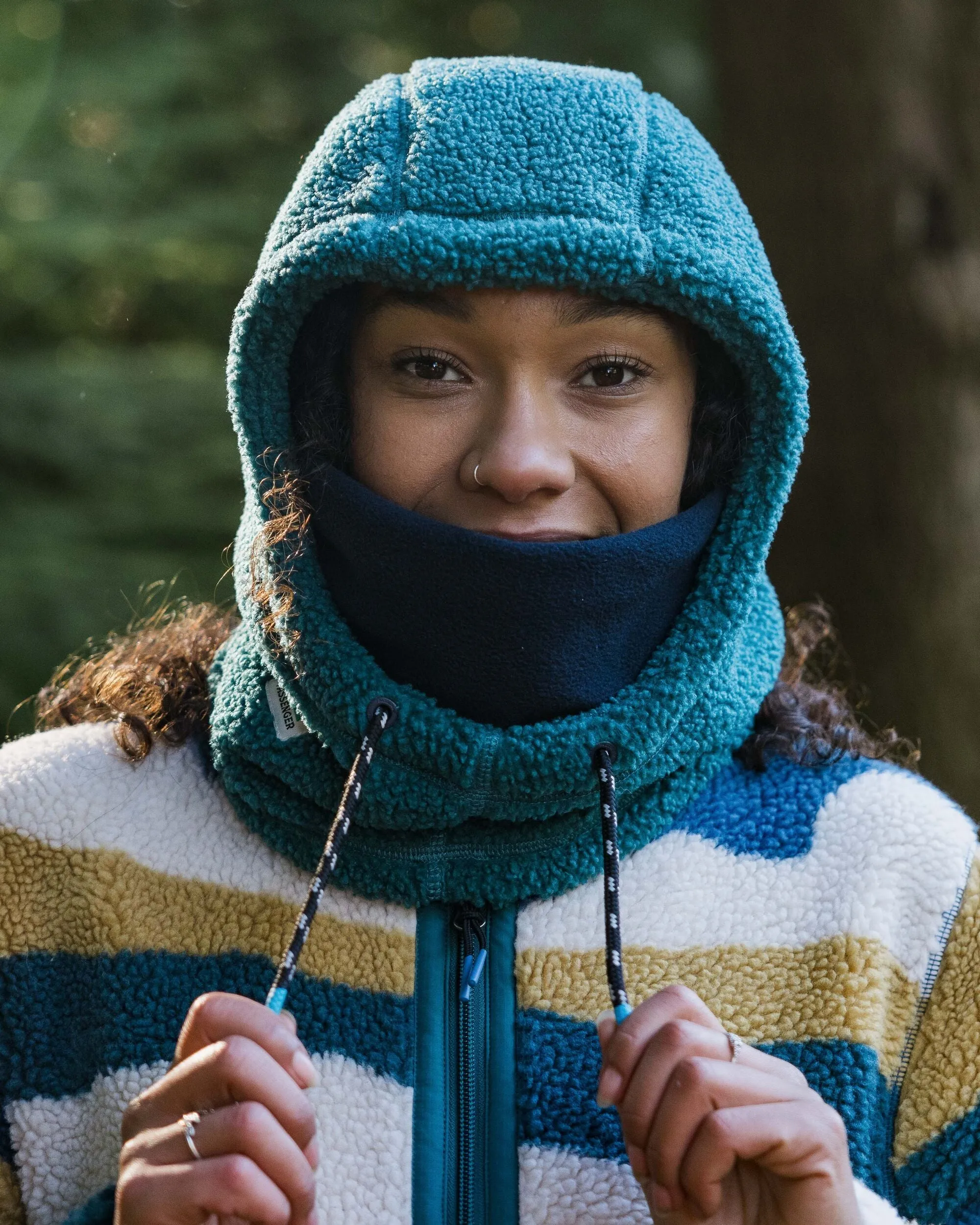 Hoodie en polaire recyclée Snowdrift - Méditerranéen