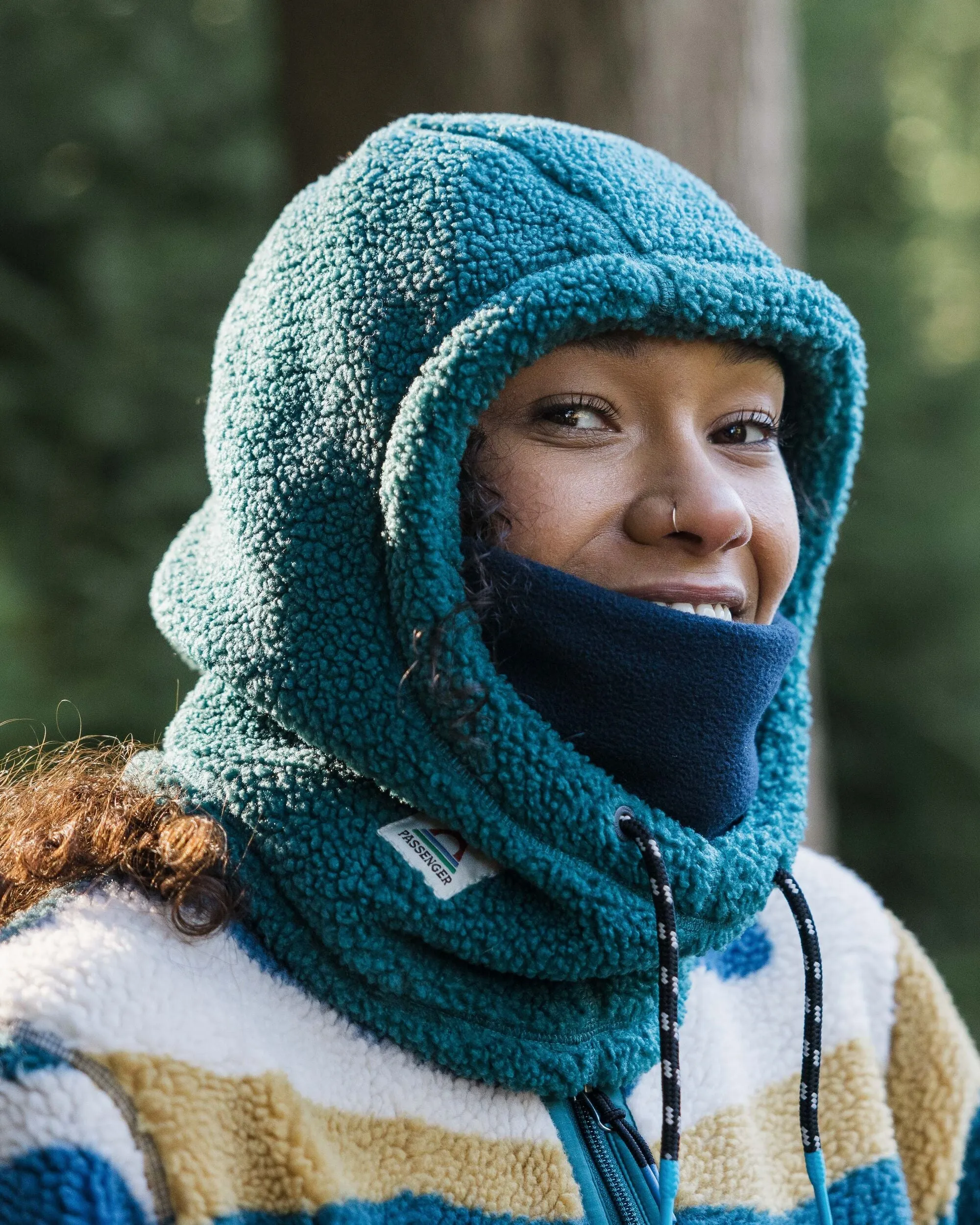 Hoodie en polaire recyclée Snowdrift - Méditerranéen