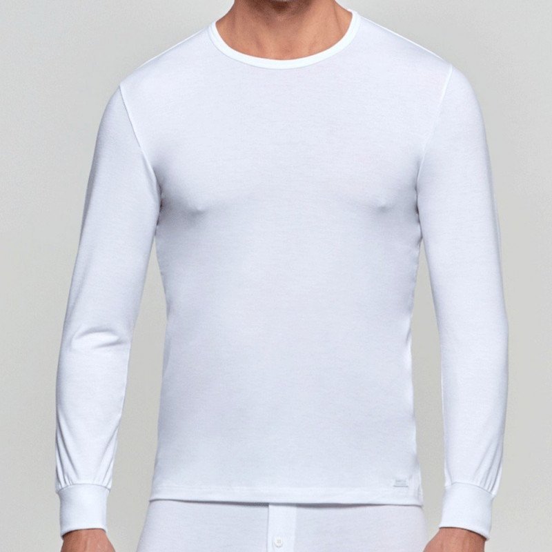 IMPETUS T-shirt manches longues Col Rond Homme THERMO Blanc