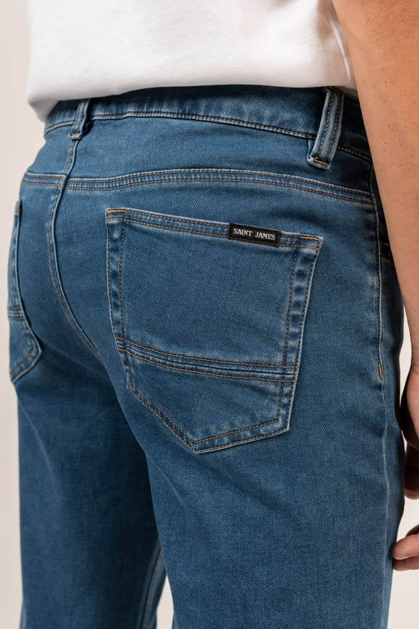 JASPER  Jean en maille coupe confort, en coton