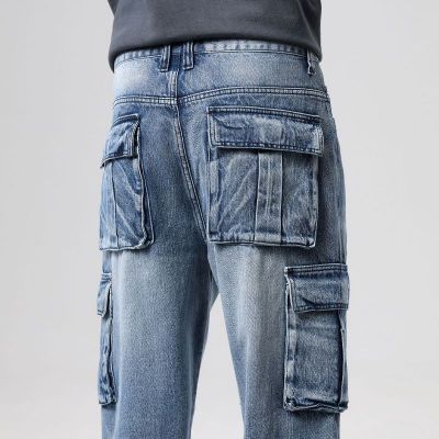 Jean baggy cargo pour homme