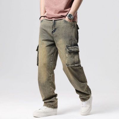 Jean baggy cargo pour homme