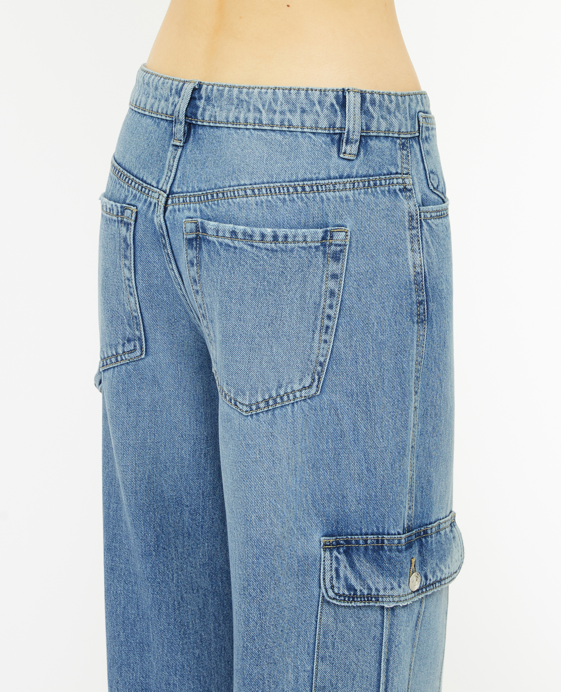 Jean cargo taille standard 