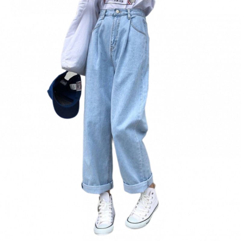 Jean Classique Streetwear Mode Coréenne