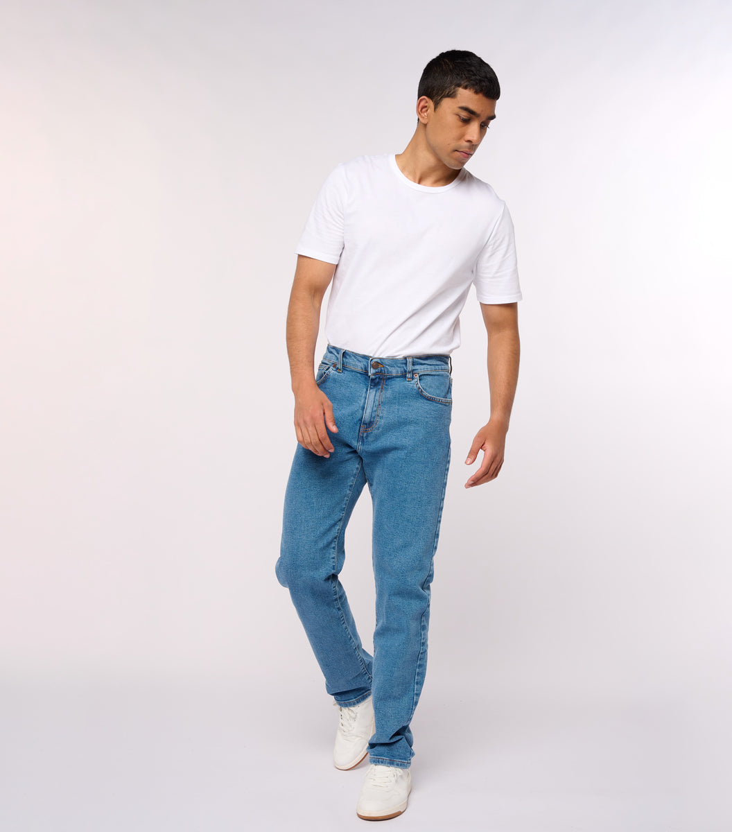 Jean Homme Semi-slim Bleach