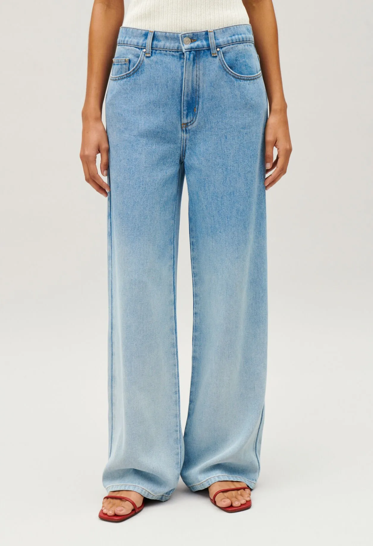 Jean Michel droit baggy bleu dégradé | Claudie FR