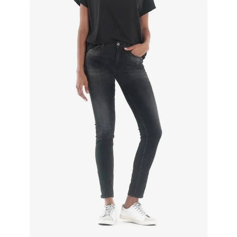 Jean skinny taille haute double up 431 blanc femme - Tiffosi | wimod