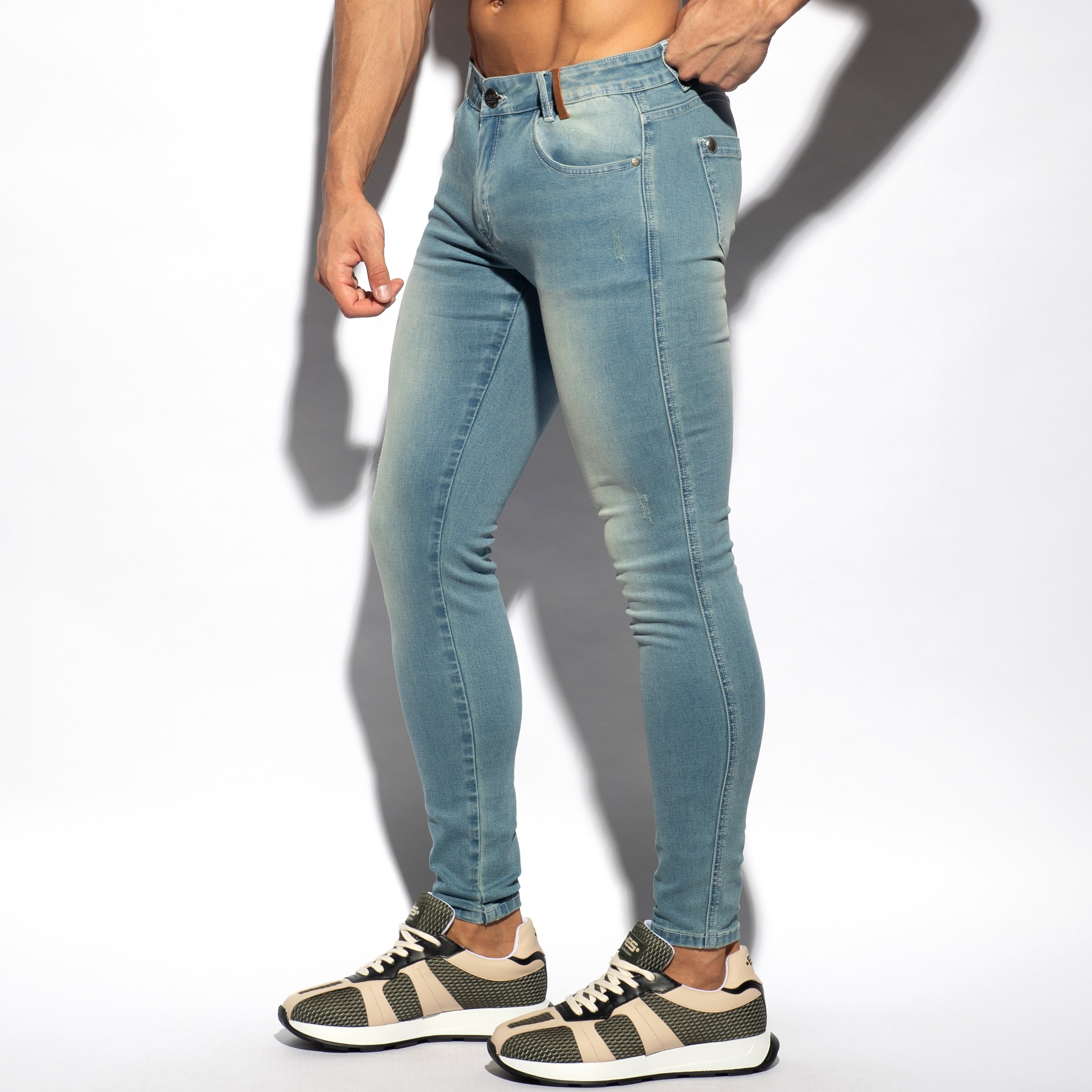 Jean Slim Fit - bleu clair - ES collection : vente de Jean's pour l...