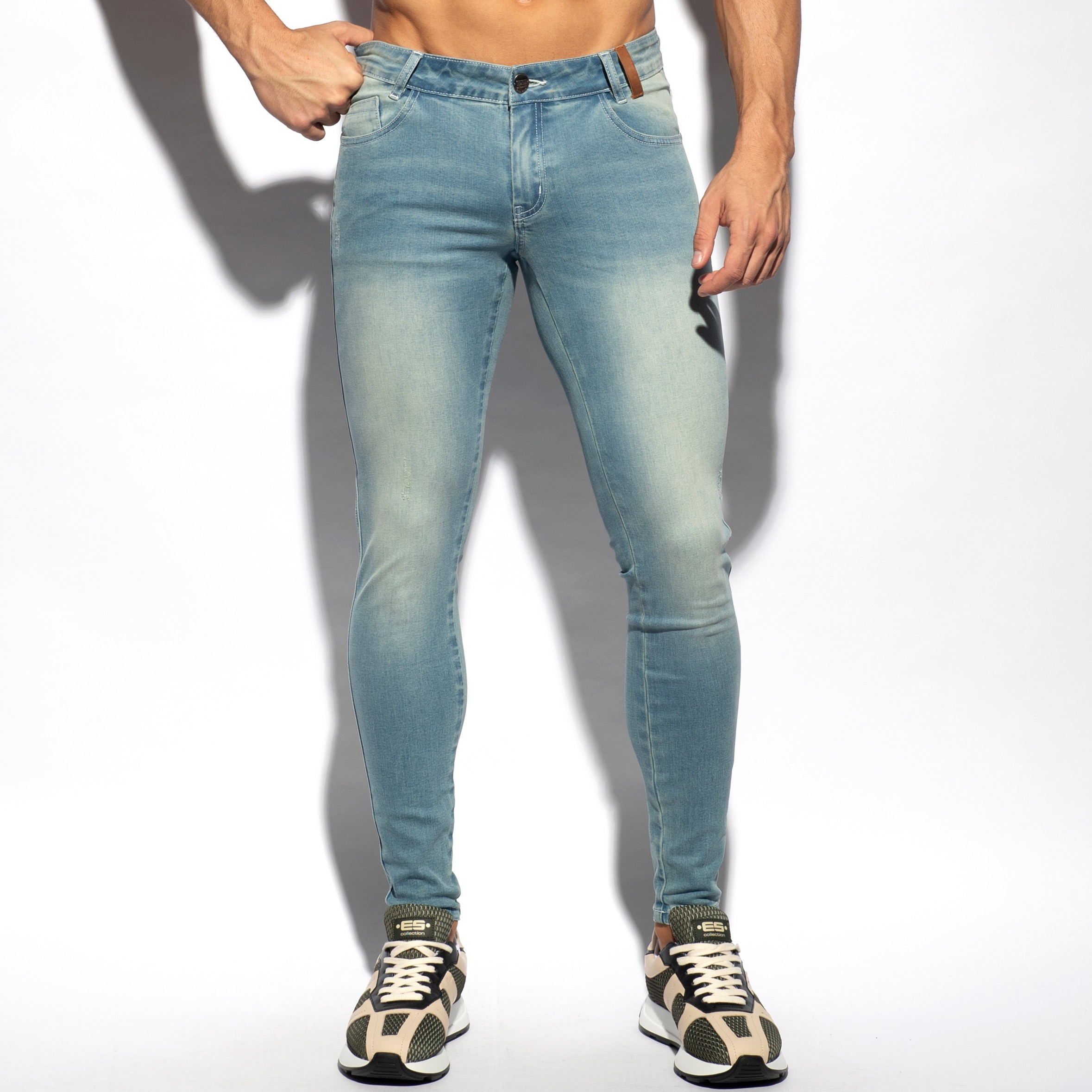 Jean Slim Fit - bleu clair - ES collection : vente de Jean's pour l...