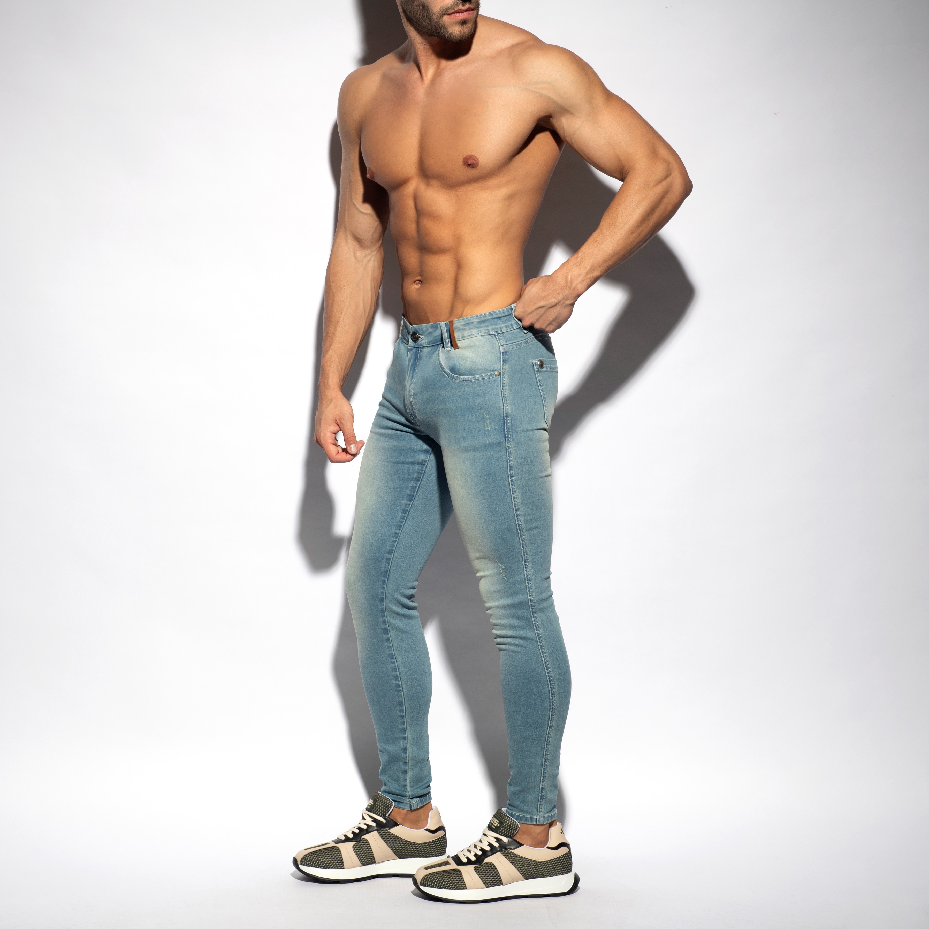 Jean Slim Fit - bleu clair - ES collection : vente de Jean's pour l...