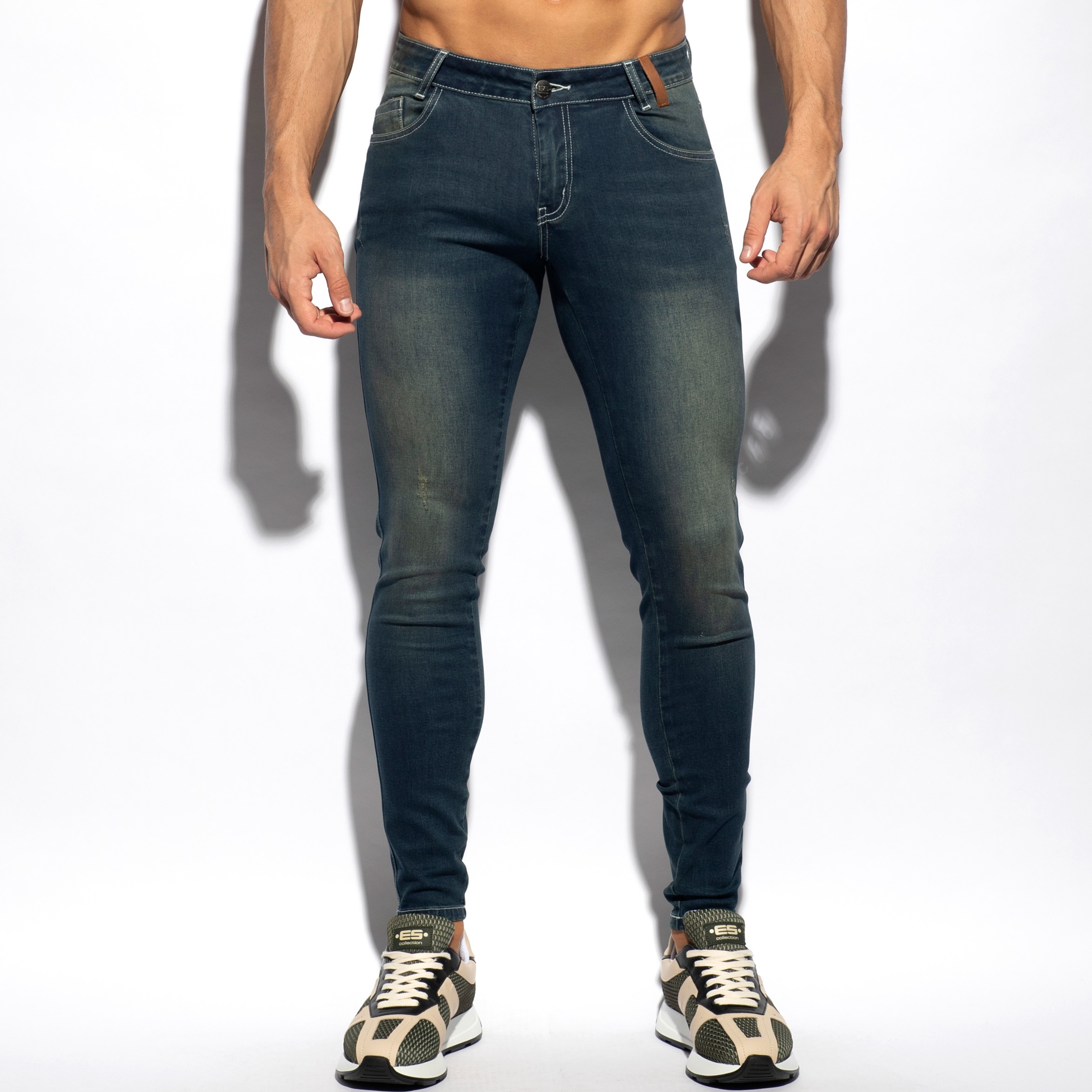 Jean Slim Fit - bleu foncé - ES collection : vente de Jean's pour l...