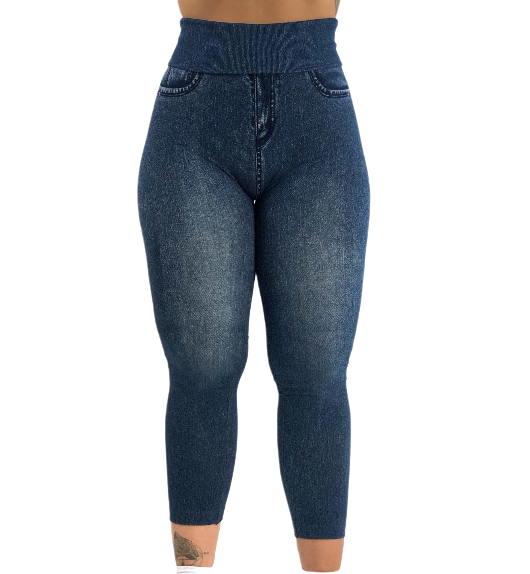 Jegging Taille Haute - Maelle - Bleu Marine - BodyTrainerZ