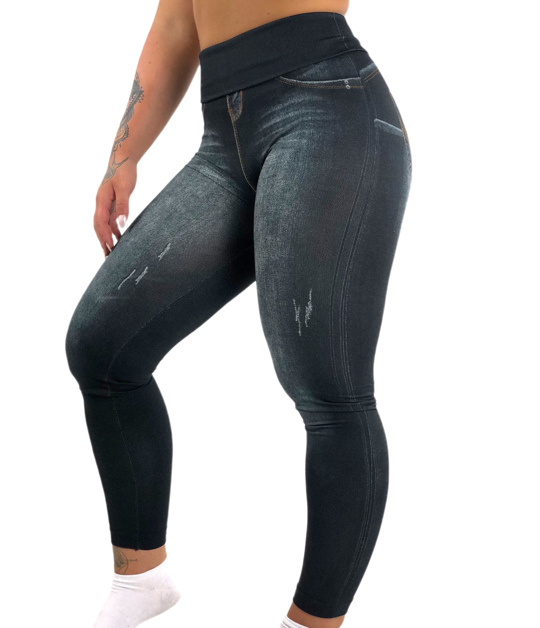 Jegging Taille Haute - Marion - Noir - BodyTrainerZ