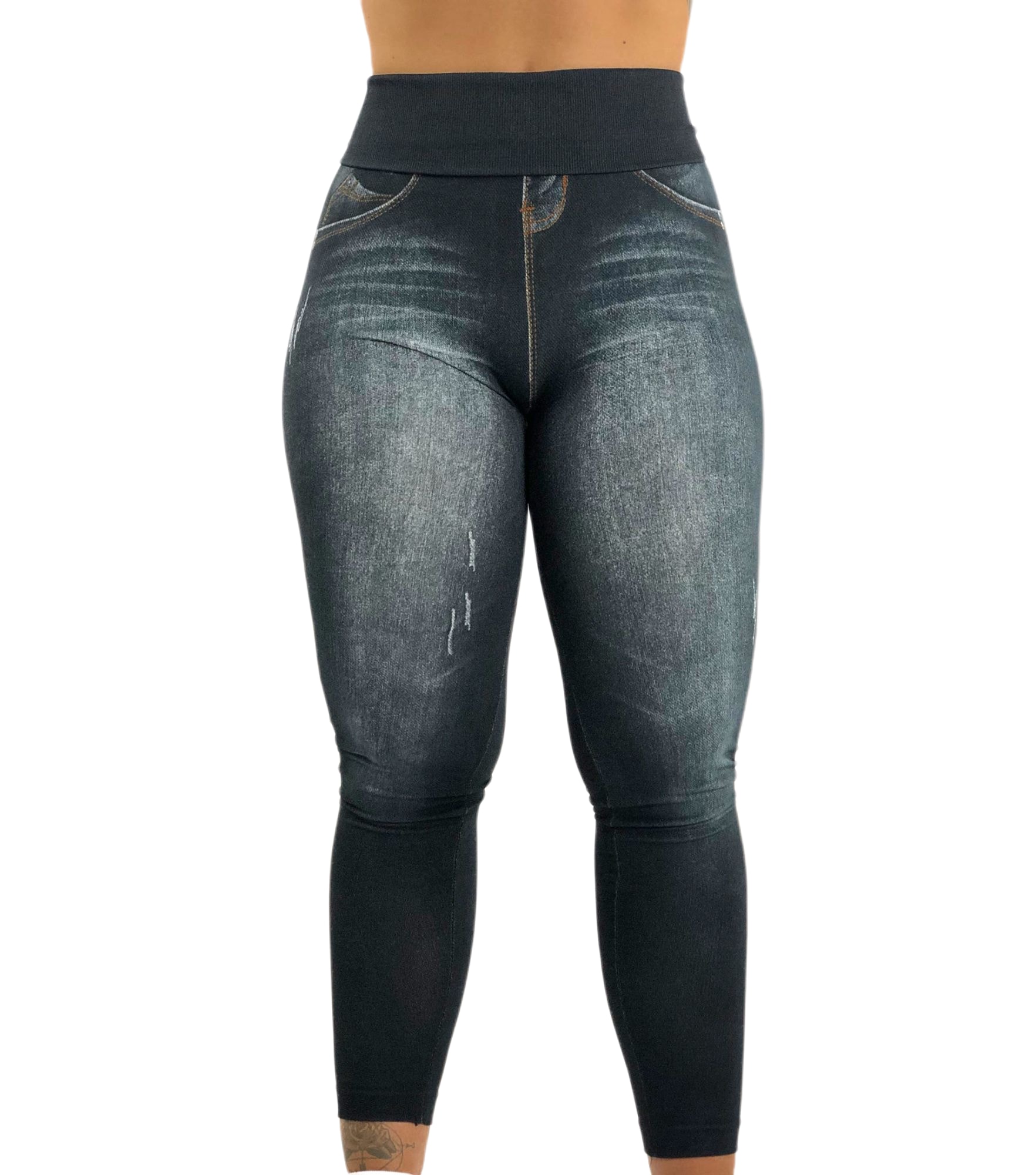 Jegging Taille Haute - Marion - Noir - BodyTrainerZ