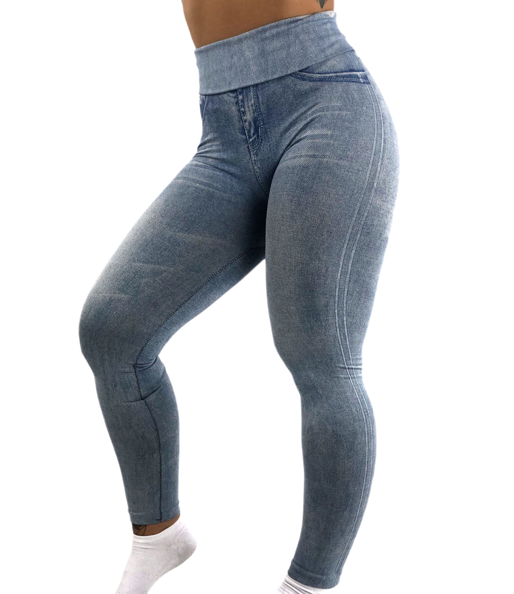 Jegging Taille Haute - Milena - Clair - BodyTrainerZ